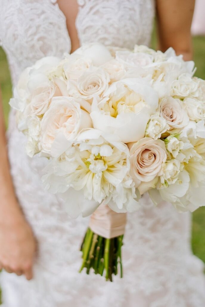rose peonies bouquet rolling hills country club